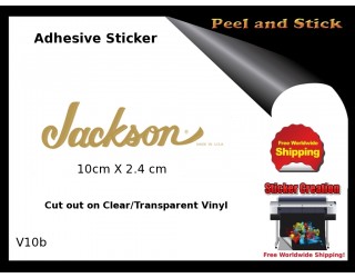 Jackson Guitar Adhesive Sticker v10b